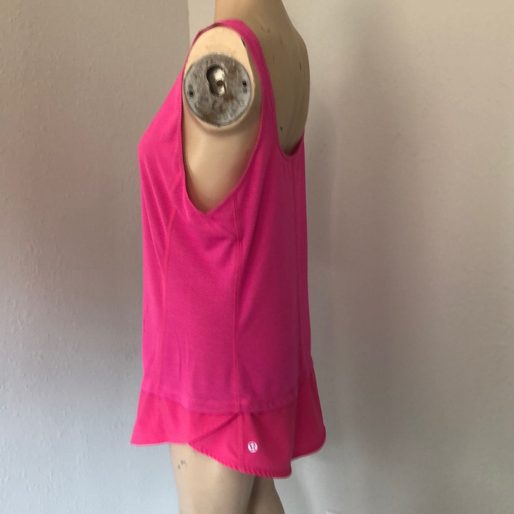 Lululemon micro striped low scoop tank shirt